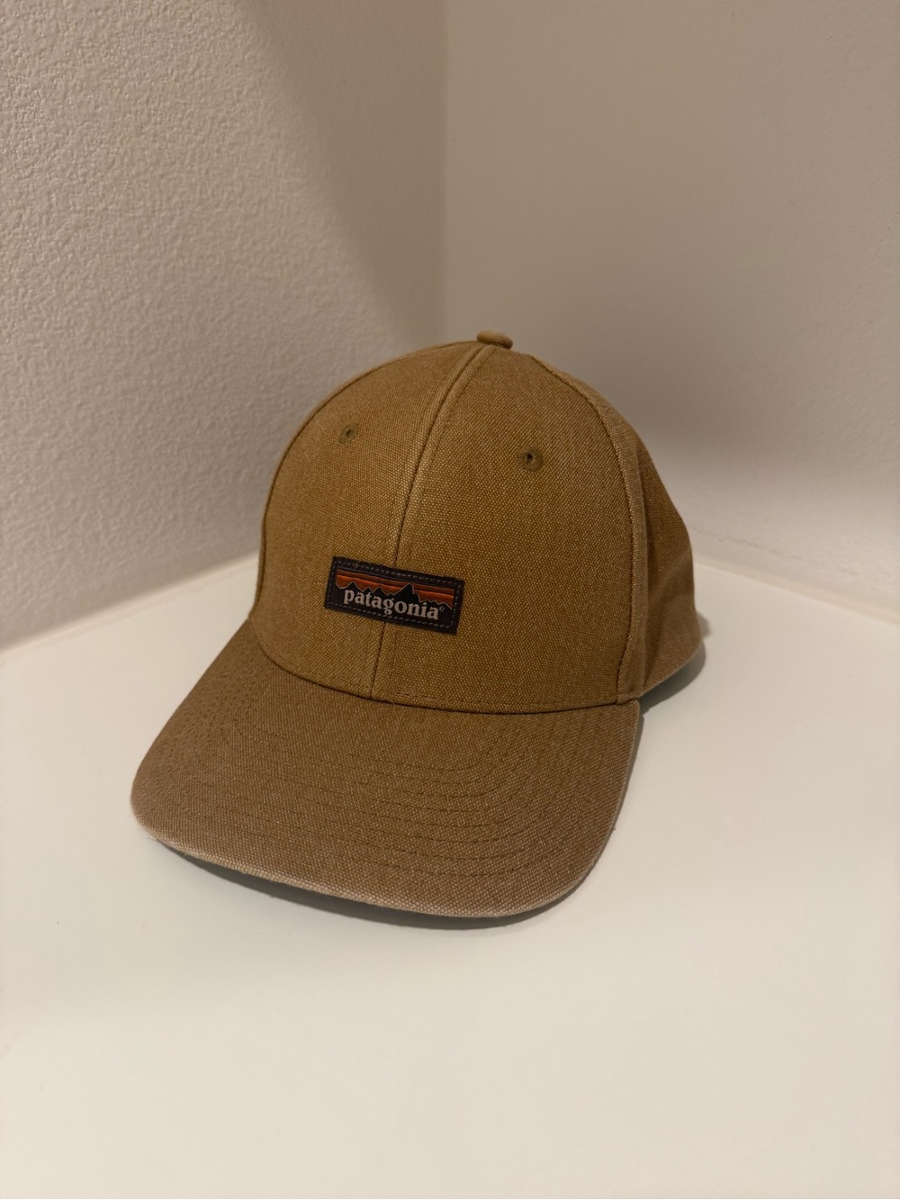 Patagonia Men’s Tan Patch Logo Baseball Cap
